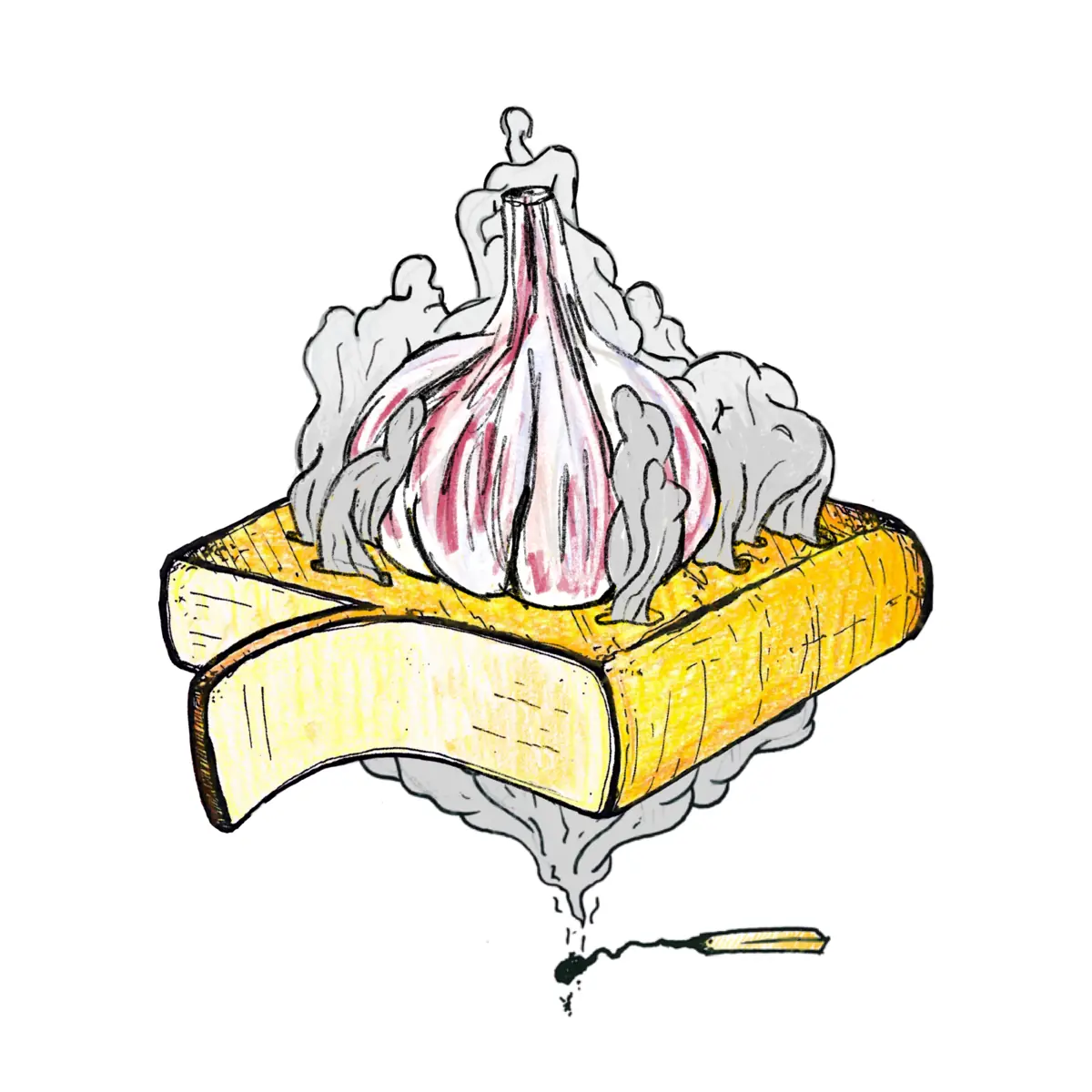 scheibe knoblauch rauch raclette à 80g