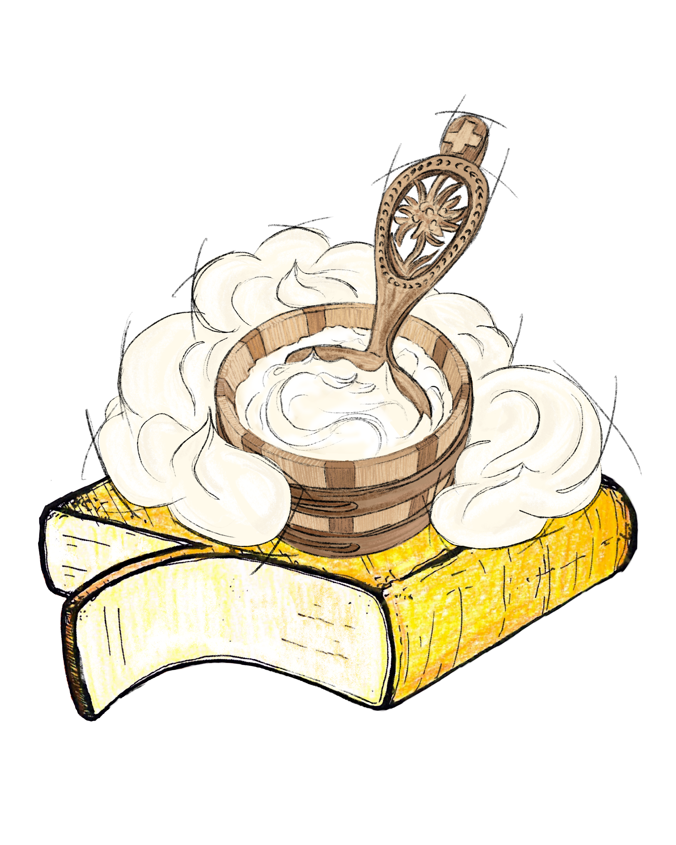 scheibe crème double raclette à 80g