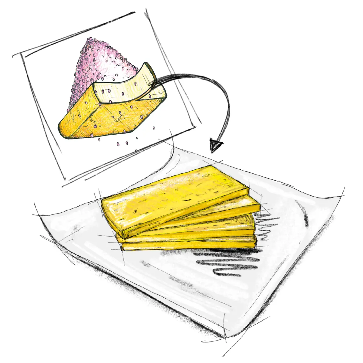 rosapfeffer raclette päckli à 4 scheiben