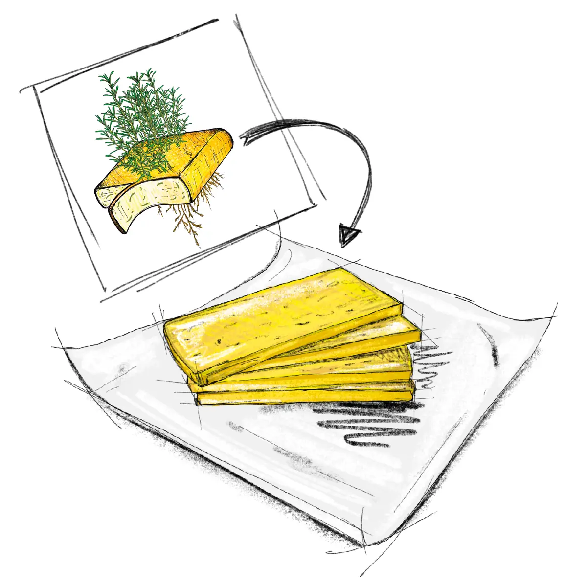 rosmarin raclette päckli à 4 scheiben