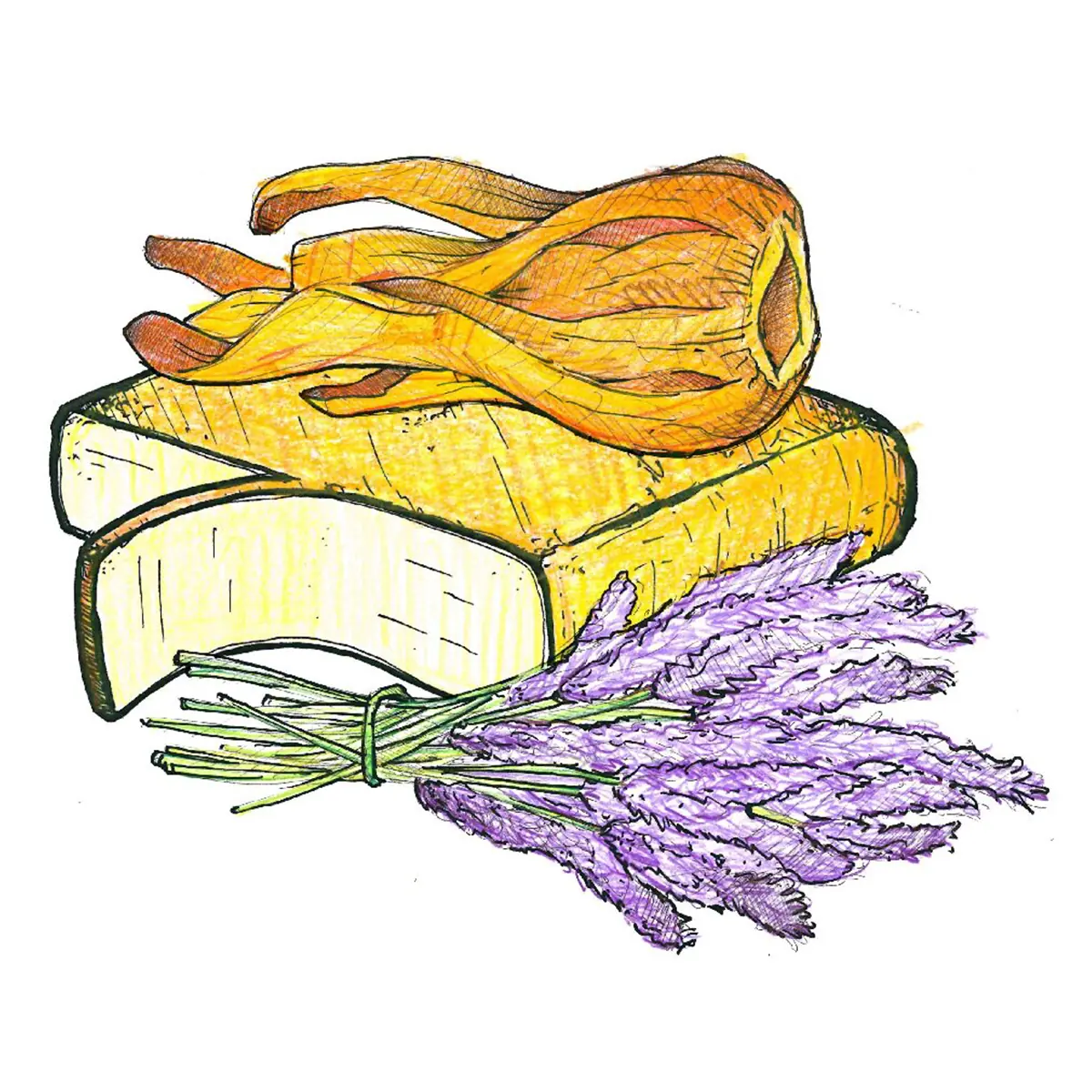 scheibe lavendel & muskatblüten rac