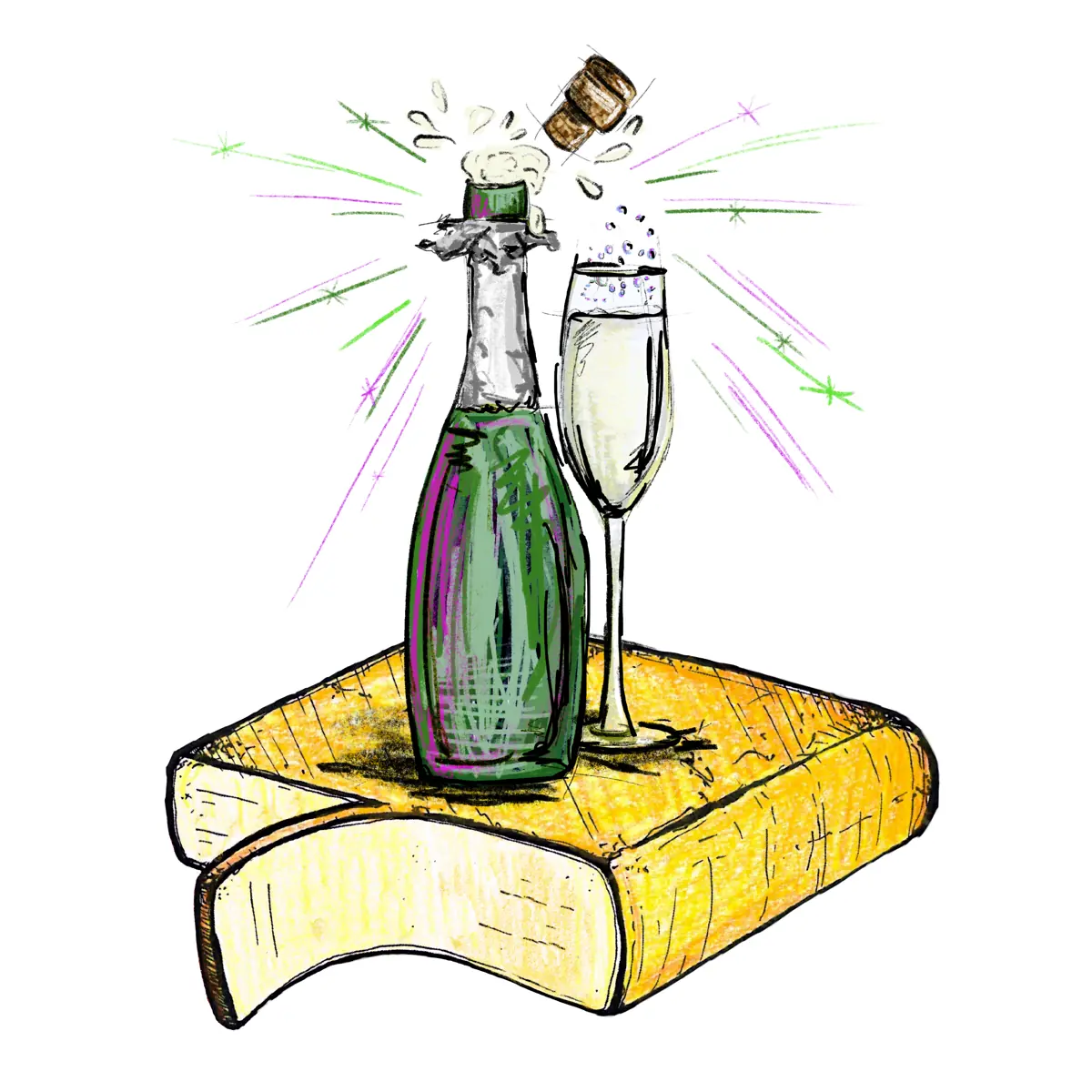 scheibe champagner raclette à 80g